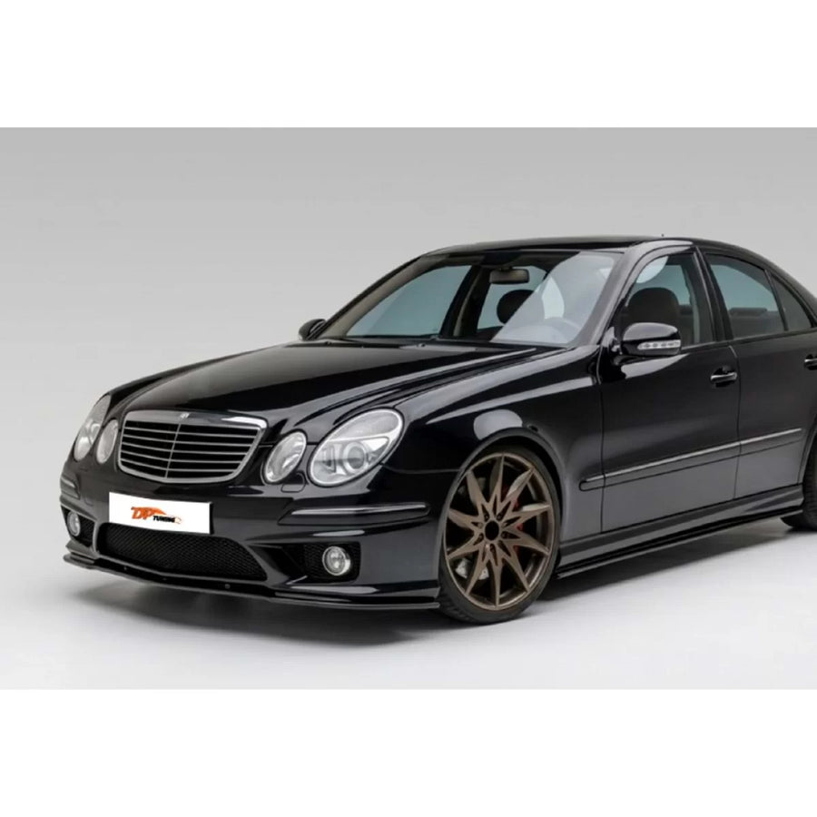 W211 Facelift Front Lip Piano Black Vacuum / 2006 - 2009 – product image 1