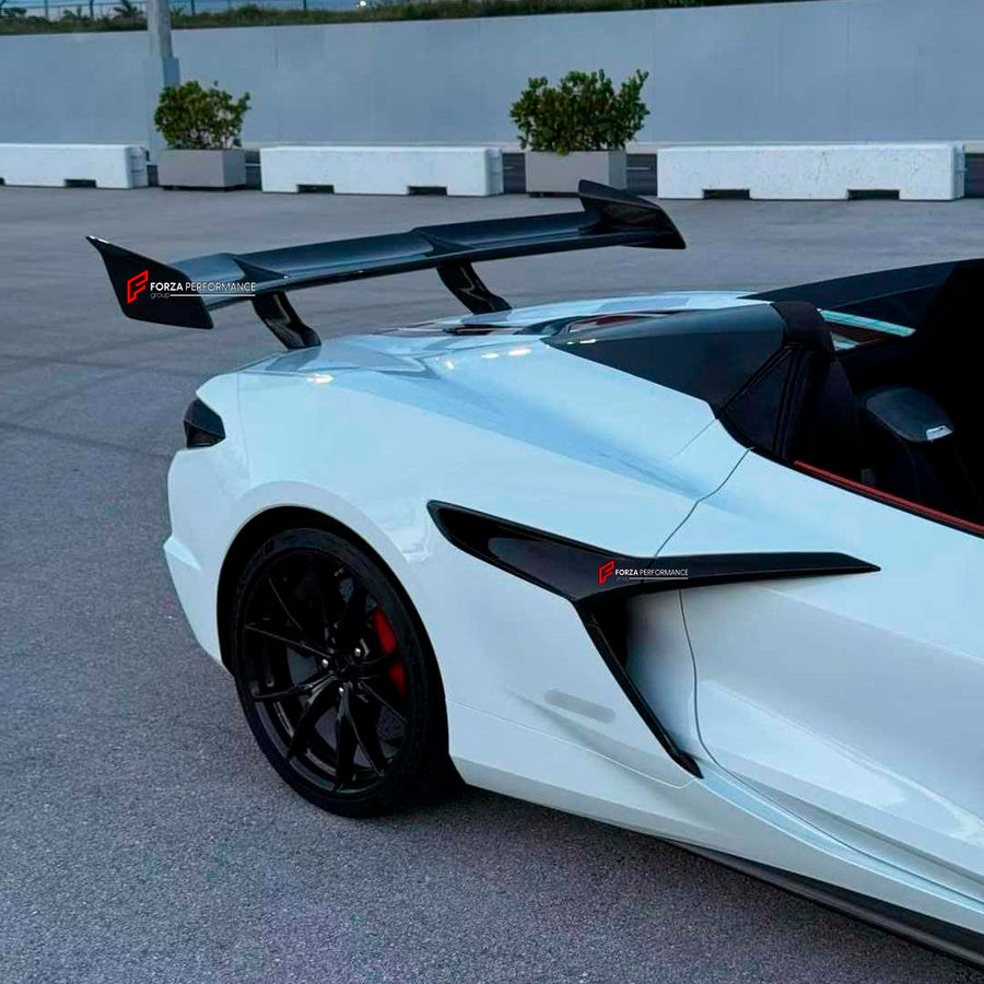 Buy Now WING SPOILER for CHEVROLET CORVETTE C8 ZR1 ZTK 2025+ and upgrade car parts from SIR Tuning at the Best Price. Headlights, Tail lights, Bodykits, Navigations, body kit and more - Fast & Free Shipping within Europe, US & Worldwide.