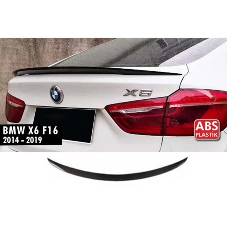 X6 F16 Rear Spoiler Piano Black ABS / 2014-2019 – product image 1