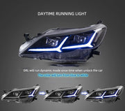Vland Carlamp LED Headlights for Toyota Reiz Mark X 2010-2013 w/Sequential Indicator