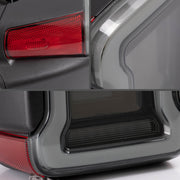 Vland Carlamp Tail Lights for Jeep Wrangler 2018-2021 with Dynamic Animation and Dual Reverse Lights ( Not Fit JK)  Smoked Lens