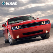 08-14 Dodge Challenger Vland RGB Style Dual Beam Projector Headlights Black