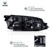 12-17 Volkswagen Golf MK7 Vland Full LED Projector Headlights [E-mark]