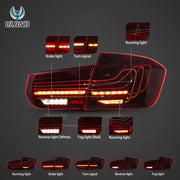 12-19 BMW F30 F80 3 Series Vland Laser Tail Lights CSL Style [E-mark]