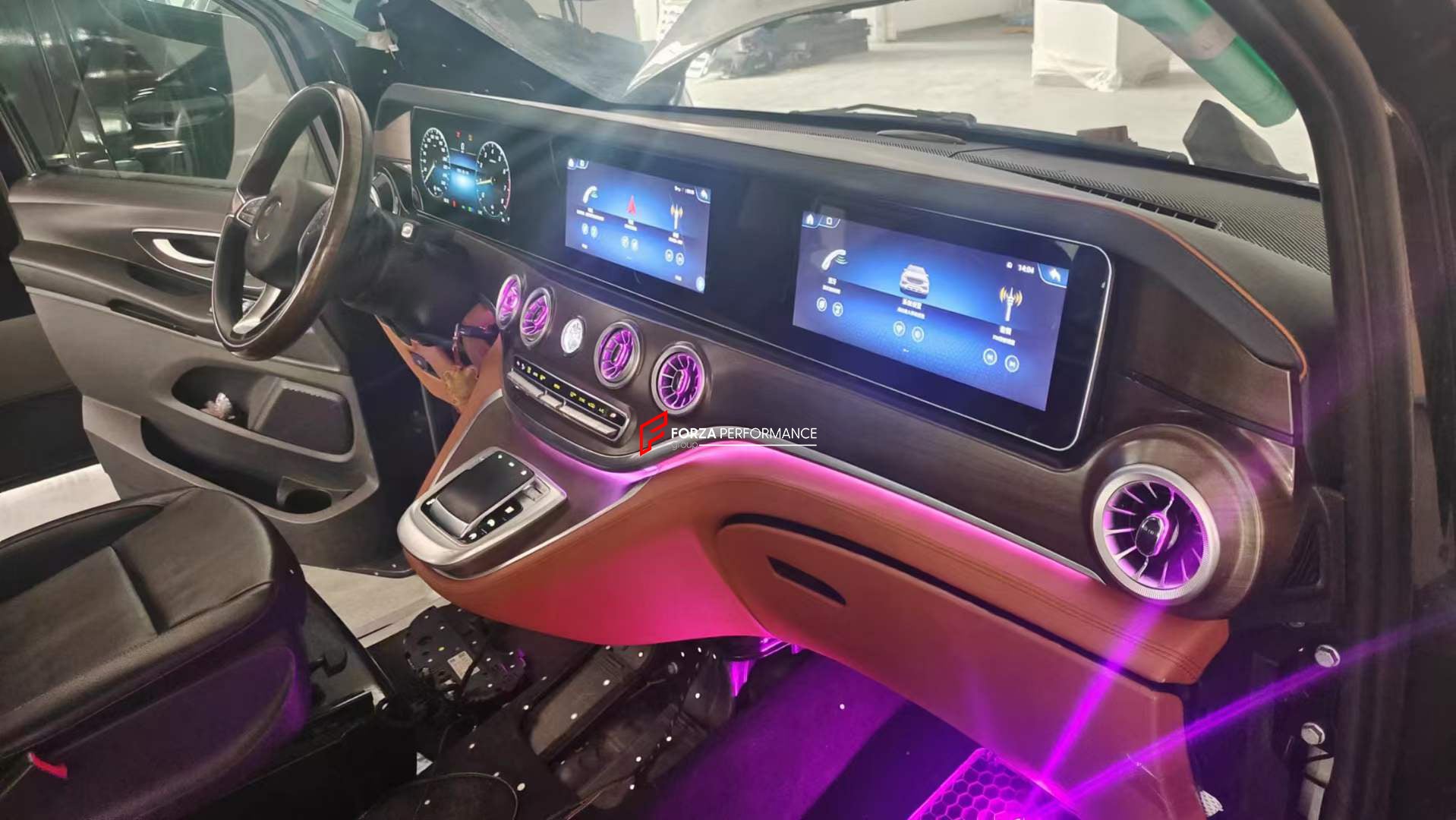 12.3" TRIPLE SCREEN DASHBOARD for MERCEDES-BENZ V-CLASS VITO W447 2015+