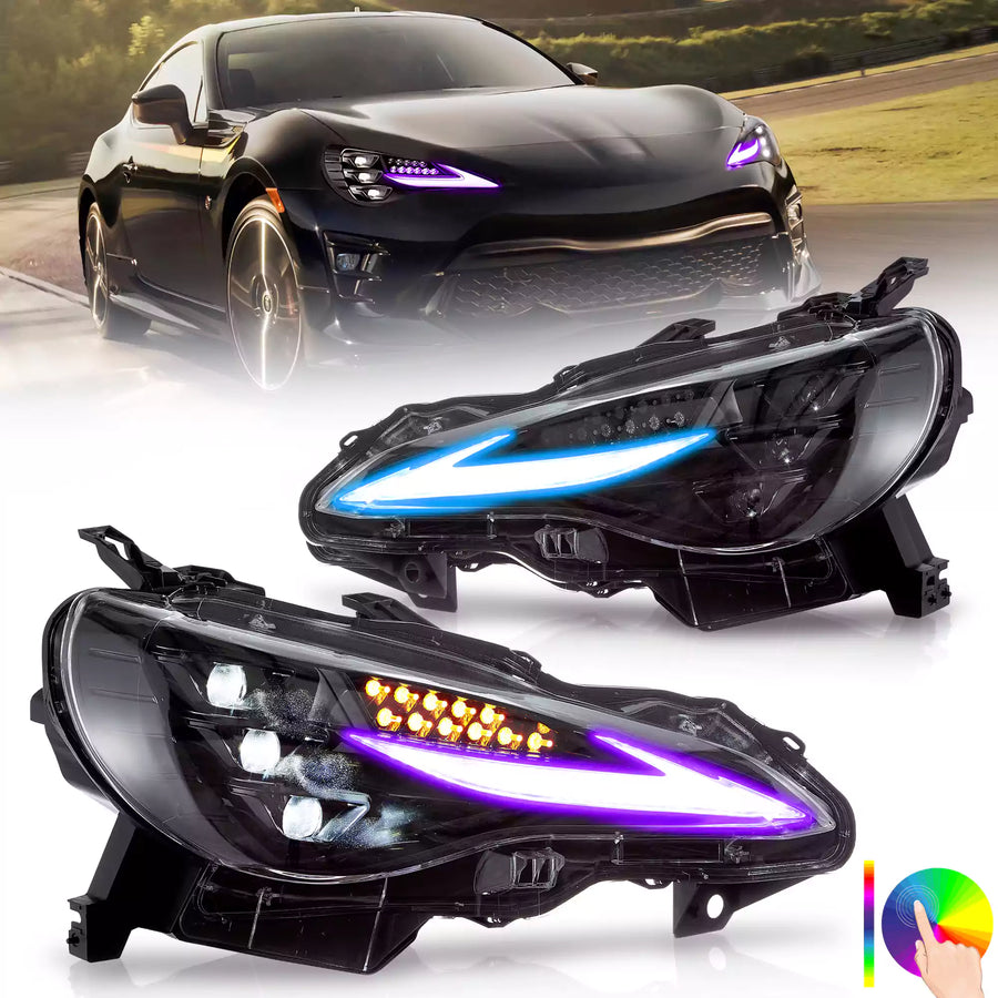 Buy Now 12–21 Toyota 86, Subaru Brz, Scion Frs Vland RGB Headlights and upgrade car parts from SIR Tuning at the Best Price. Headlights, Tail lights, Bodykits, Navigations, Headlights and more - Fast & Free Shipping within Europe, US & Worldwide.