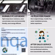 15-17 Ford Mustang LED Headlights Update 2024 S650 Style