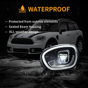 17-20 Mini Countryman F60 Vland Full LED Dual Beam Projector Headlights [E-mark]