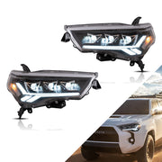 Vland Carlamp LED Projector Headlights For 2014-2024 Toyota 4Runner
