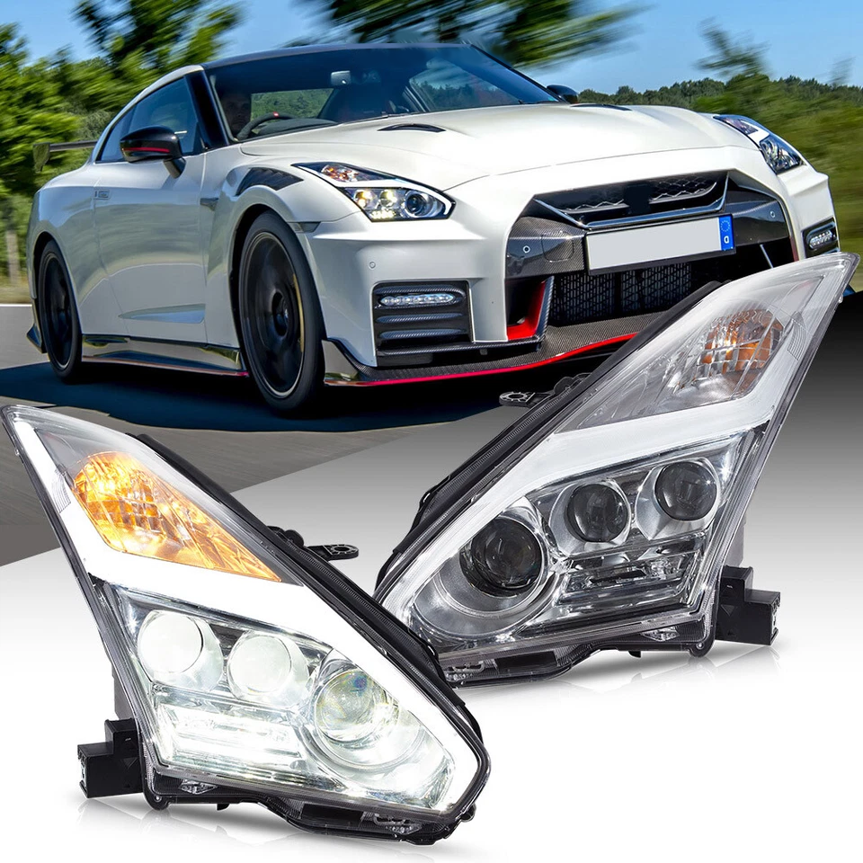 VLAND LED Headlights For 2008-2023 Nissan GTR R35