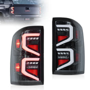 14-18 GMC Sierra 1500 2500HD 3500HD Vland LED Tail Lights With Dynamic Welcome Lighting Clear