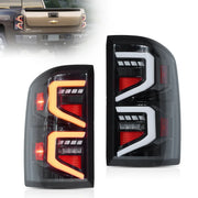 07-13 Chevrolet Silverado 1500 2500HD 3500HD 07-14 Sierra (Denali) 3500HD Dually Vland LED Tail Lights With Dynamic Welcome Lighting Clear
