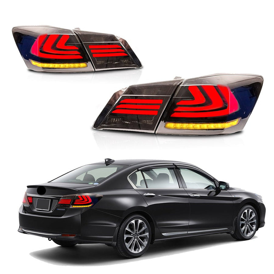Buy Now VLAND Full LED Sequential Tail Lights For Honda Accord 2013-2015 ABS PMMA GLASS Material and upgrade car parts from SIR Tuning at the Best Price. Headlights, Tail lights, Bodykits, Navigations, Automotive Taillight Assemblies and more - Fast & Free Shipping within Europe, US & Worldwide.