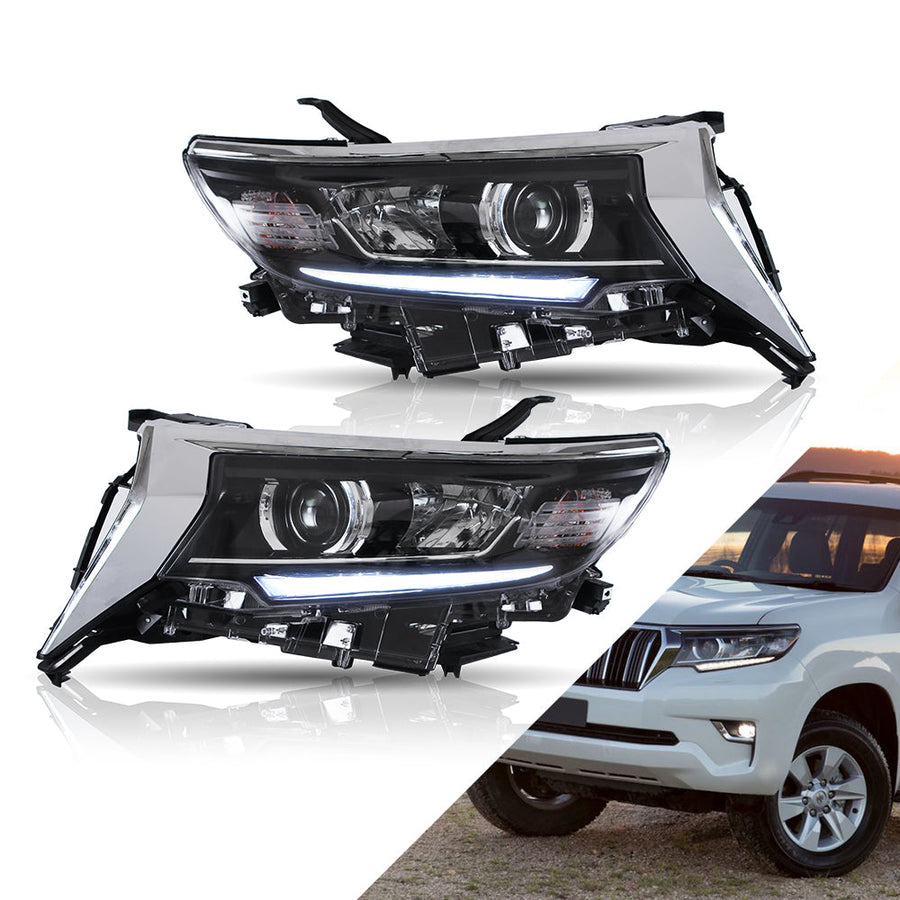 Buy Now Vland Carlamp LED Projector Headlights for Toyota Land Crusier Prado 2016-2021 | Vland and upgrade car parts from SIR Tuning at the Best Price. Headlights, Tail lights, Bodykits, Navigations, Automotive Headlight Assemblies and more - Fast & Free Shipping within Europe, US & Worldwide.