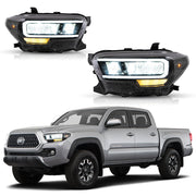 Vland Carlamp Matrix Projector and Full LED Headlights for Toyota Tacoma 2016-UP