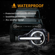 20-24 Ford Bronco Vland Full LED Projector Headlights