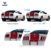 2005-2009 Ford Mustang 5th Gen S197 Vland LED Tail Lights Amber Sequential Turn Signal