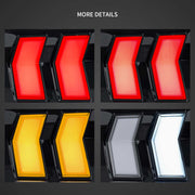 2005-2009 Ford Mustang 5th Gen S197 Vland LED Tail Lights Amber Sequential Turn Signal