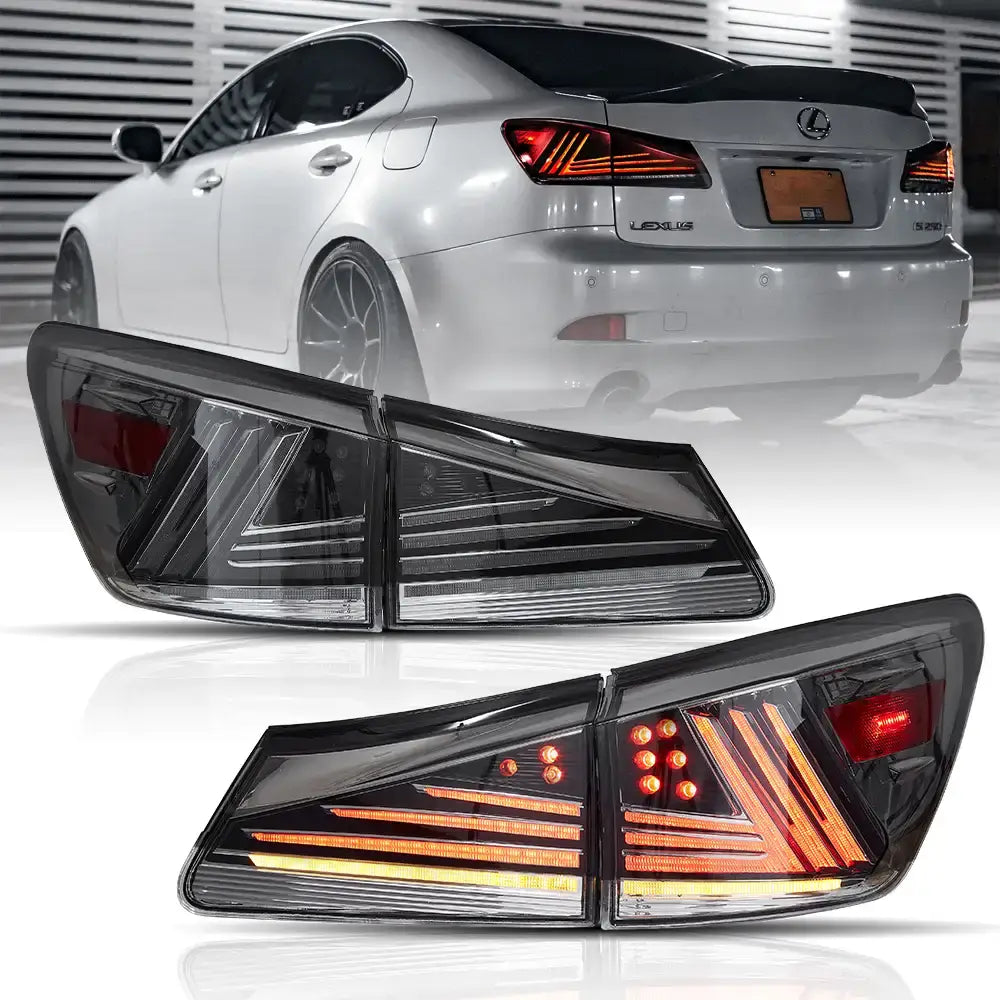06-13 Lexus IS250 IS350 ISF IS300 220d 200d(XE20) Vland LED Tail Lights Upgraded