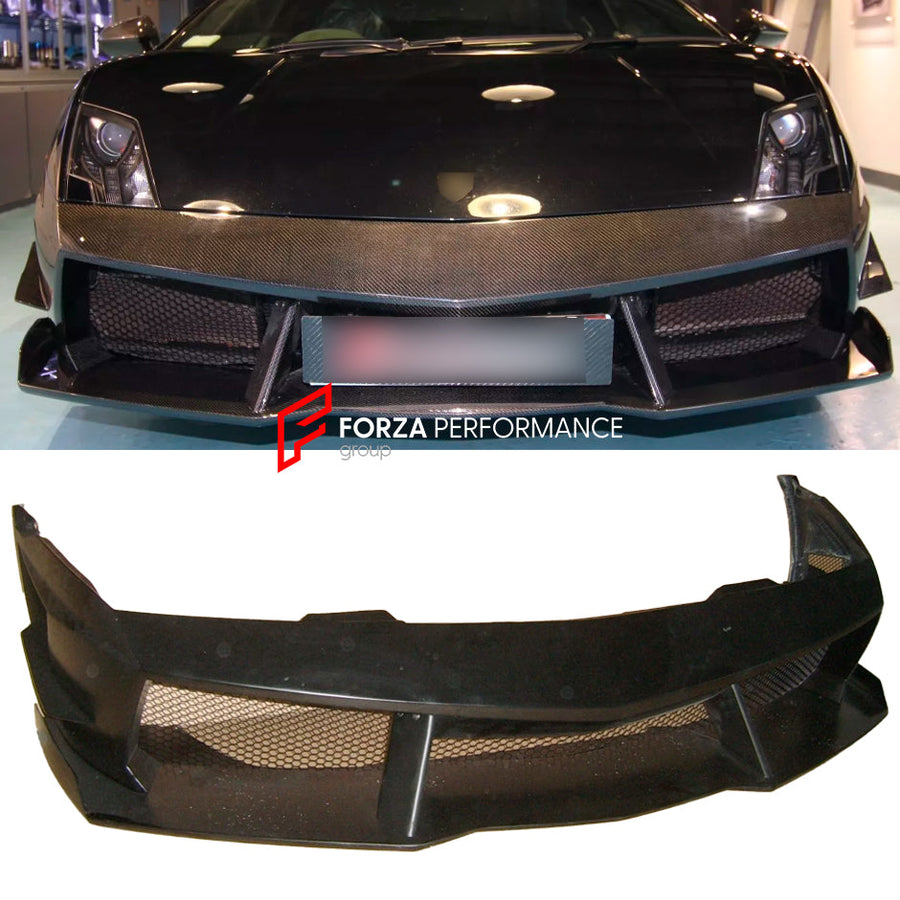Buy Now CARBON FRONT BUMPER for LAMBORGHINI GALLARDO LP550 LP560 LP570 LP570-4 2008 - 2014 and upgrade car parts from SIR Tuning at the Best Price. Headlights, Tail lights, Bodykits, Navigations, body kit and more - Fast & Free Shipping within Europe, US & Worldwide.