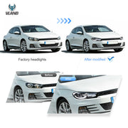 2009-2014 VW Scirocco LED Headlights With Start-up animation