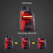 VW Transporter T5 Multivan Caravelle 2010-2014 Vland LED Tail Lights [E-mark]
