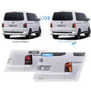 VW Transporter T5 Multivan Caravelle 2010-2014 Vland LED Tail Lights [E-mark]