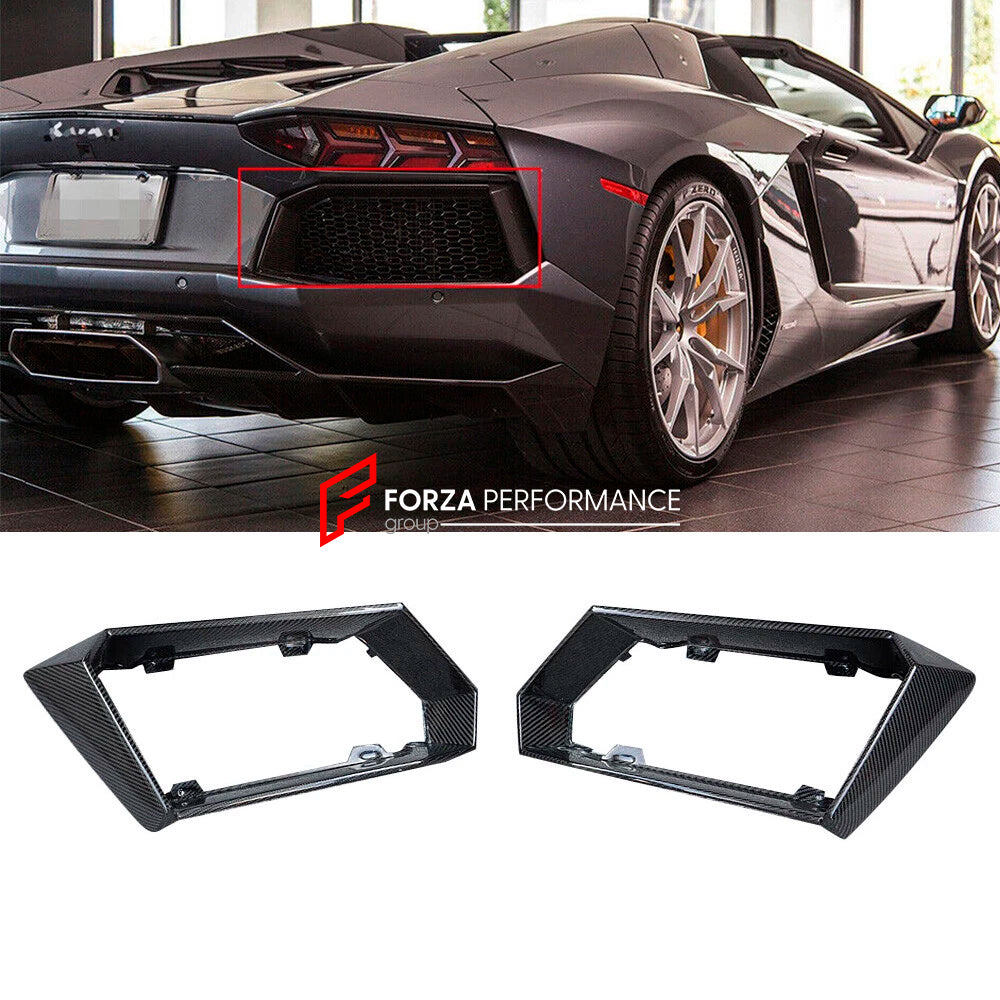 CARBON REAR AIR VENT INTAKE COVERS for LAMBORGHINI AVENTADOR LP700 2011 - 2016
