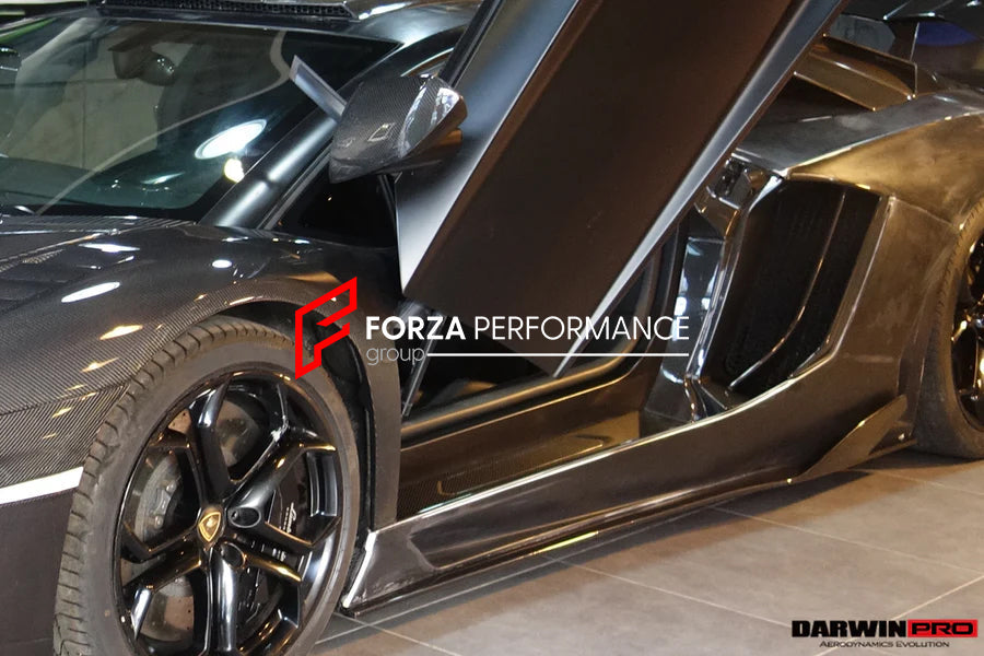 AUTHENTIC DARWINPRO CARBON QUARTER PANEL SIDE VENT TRIMS for LAMBORGHINI AVENTADOR LP700 LP720 LP750SV 2011 - 2017