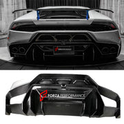 CARBON REAR BUMPER with REAR DIFUSER for LAMBORGHINI HURACAN LP610-4 LP580-2 2014 - 2019