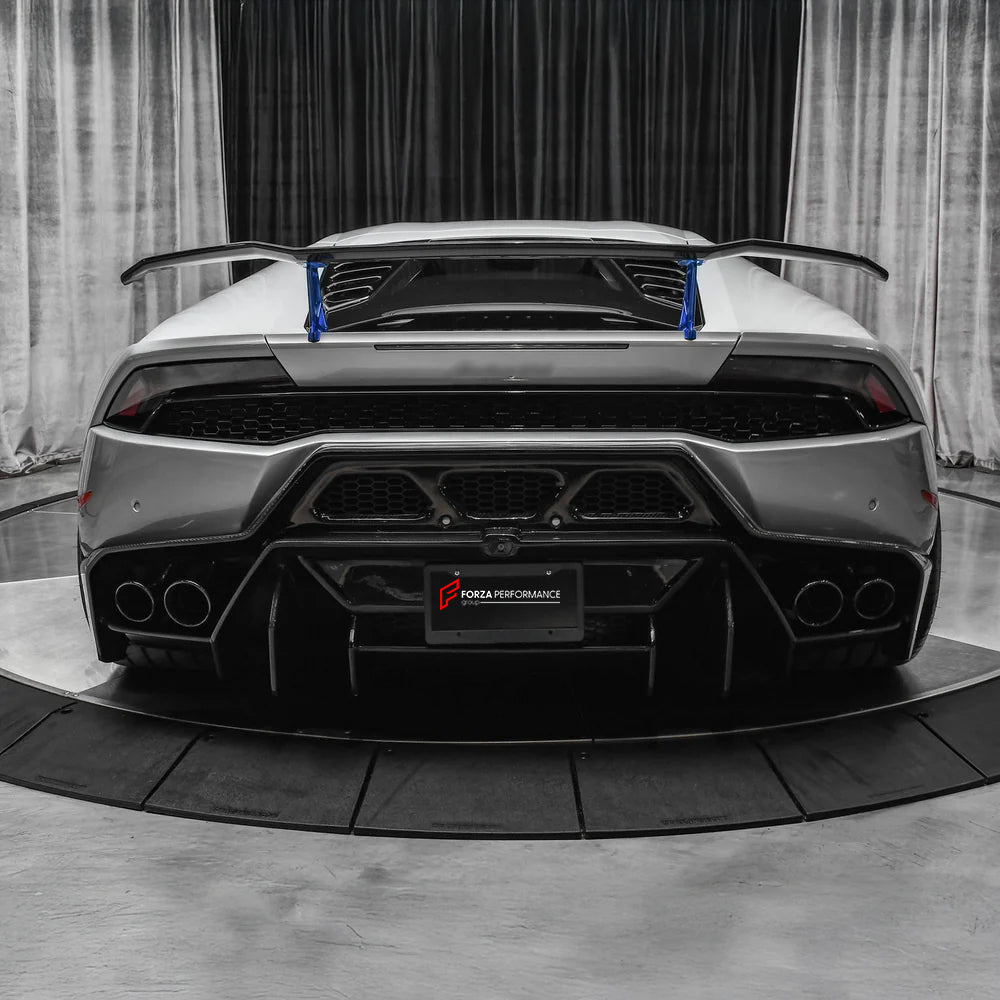 CARBON REAR BUMPER with REAR DIFUSER for LAMBORGHINI HURACAN LP610-4 LP580-2 2014 - 2019