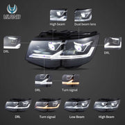 VW Transporter T6 2015-2019 Vland LED Headlights [E-mark]