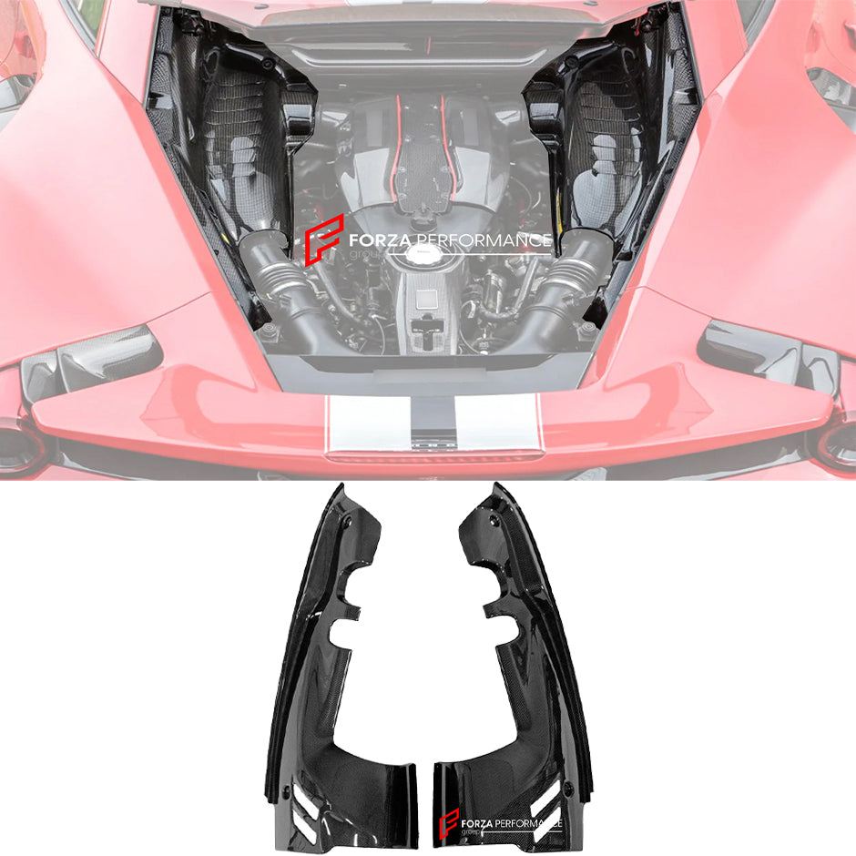 CARBON ENGINE BAY for FERRARI 488 SPIDER F8 2015 - 2023