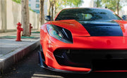 DRY CARBON HEADLIGHTS AIR VENTS for FERRARI 812 SUPERFAST GTS 2017 - 2024