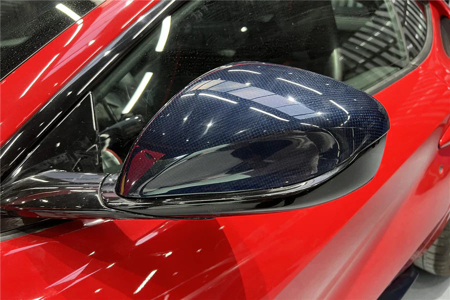 DRY CARBON SIDE MIRROR COVERS for FERRARI 812 SUPERFAST GTS 2017 - 2024