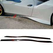 CARBON SIDE SKIRTS for FERRARI F8 TRIBUTO SPIDER 2019 - 2023