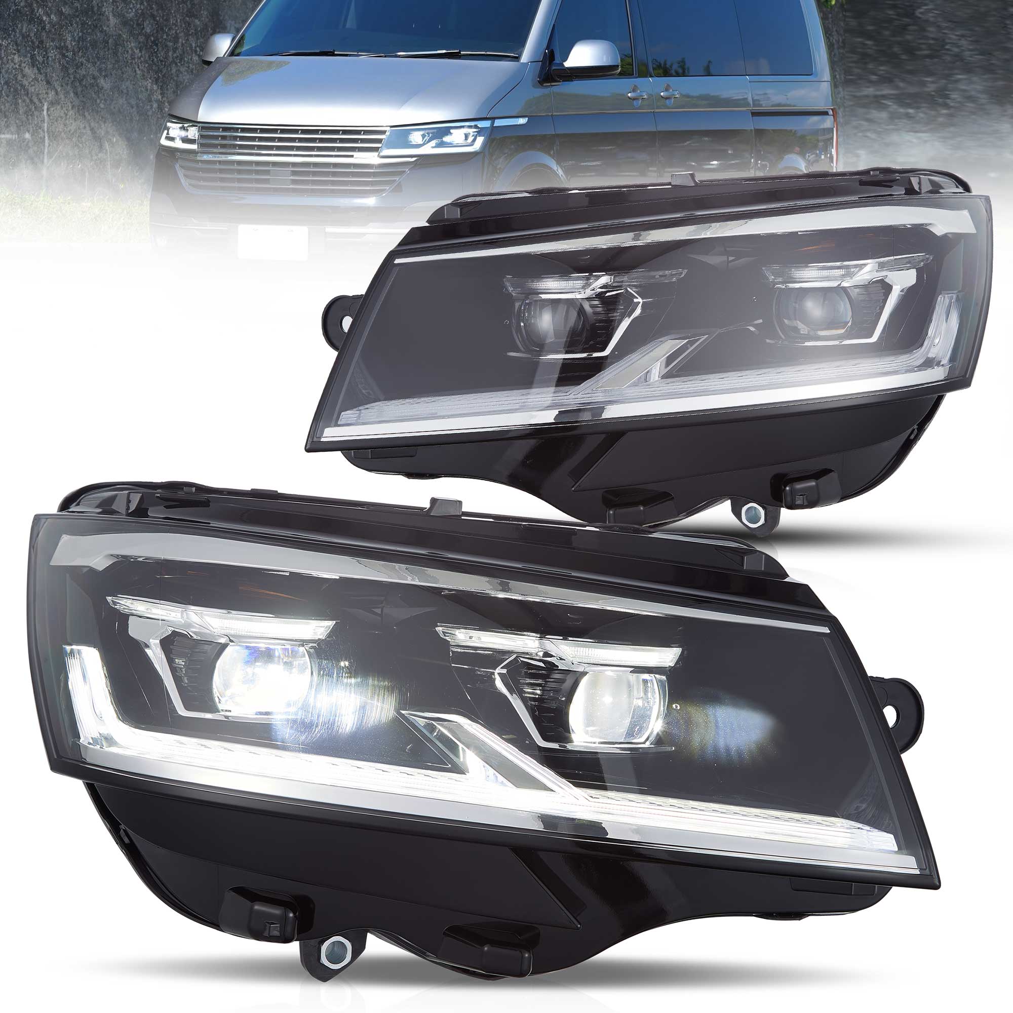 VW Transporter T6.1 2019-2024 Vland LED Headlights [E-mark]