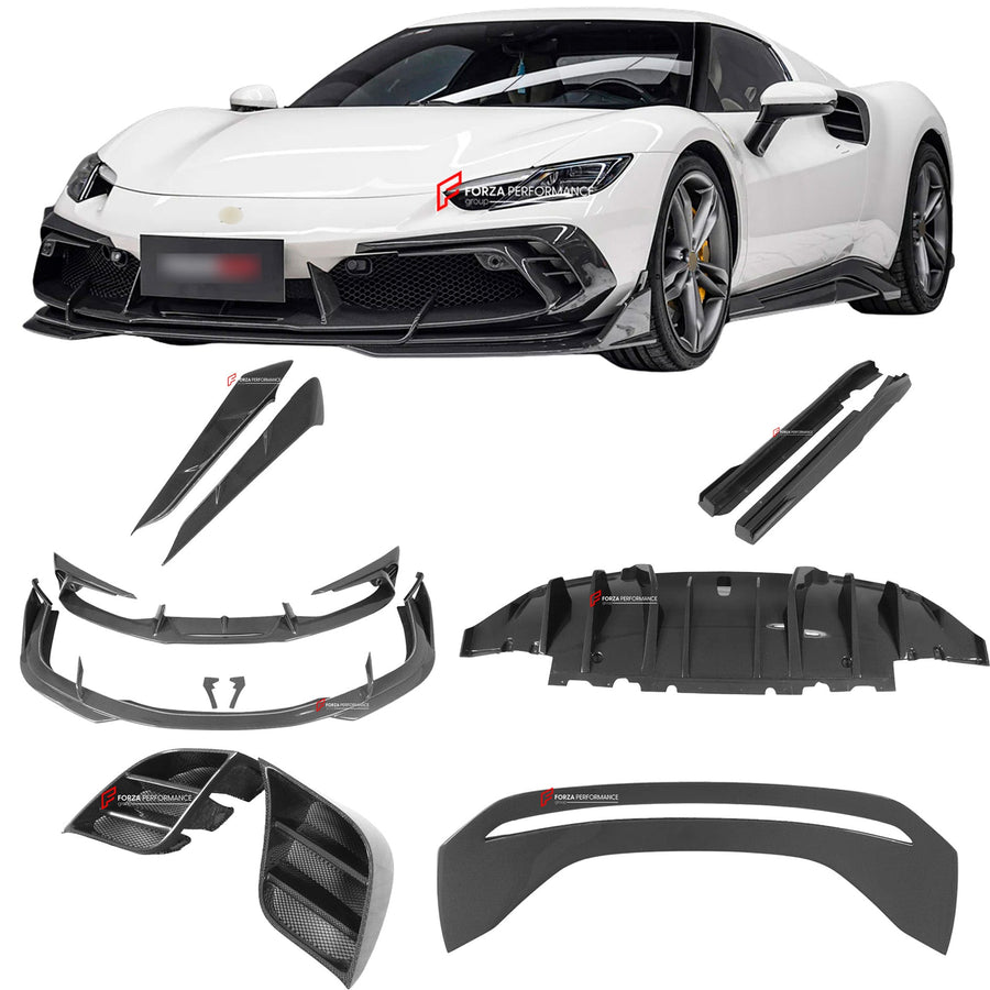 Buy Now IMP PERFORMANCE CARBON BODY KIT for FERRARI 296 GTS GTB F171 2022 - 2025 and upgrade car parts from SIR Tuning at the Best Price. Headlights, Tail lights, Bodykits, Navigations, body kit and more - Fast & Free Shipping within Europe, US & Worldwide.