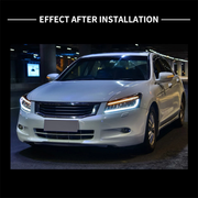 VLAND Full LED Headlights For 2008-2012 Honda Accord 8th Gen W/Dynamic&Sequential
