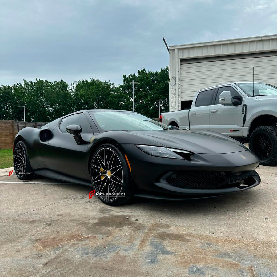 Buy Now 21 22 INCH FORGED WHEELS RIMS for FERRARI 296 and upgrade car parts from SIR Tuning at the Best Price. Headlights, Tail lights, Bodykits, Navigations, wheels and more - Fast & Free Shipping within Europe, US & Worldwide.