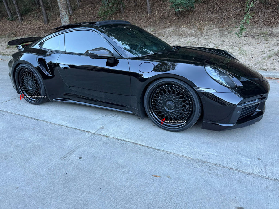 Buy Now 21 22 INCH FORGED WHEELS RIMS for PORSCHE 911 992 TURBO S 2023 and upgrade car parts from SIR Tuning at the Best Price. Headlights, Tail lights, Bodykits, Navigations, wheels and more - Fast & Free Shipping within Europe, US & Worldwide.