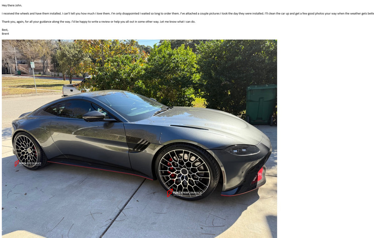 21 INCH FORGED WHEELS RIMS for ASTON MARTIN VANTAGE 2018+
