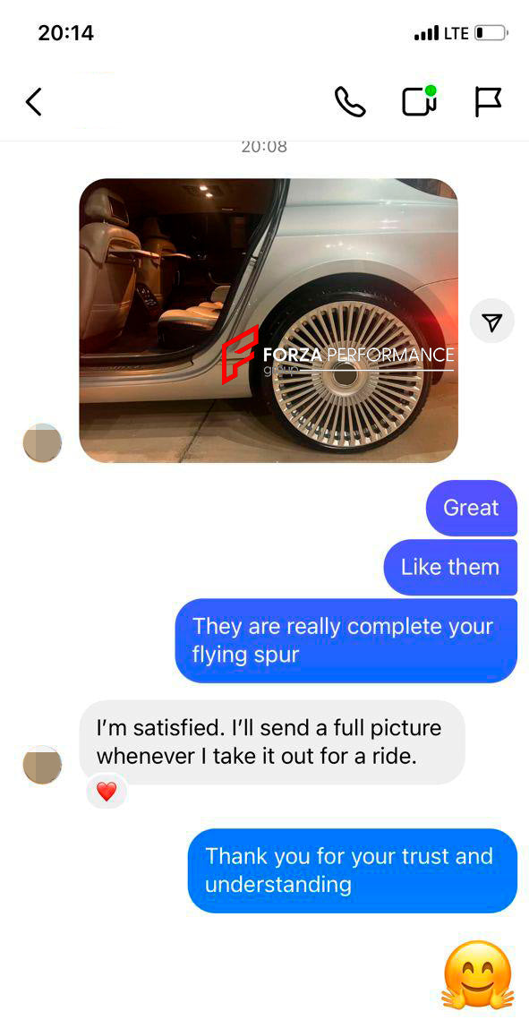 22 INCH FORGED WHEELS RIMS FOR BENTLEY FLYING SPUR 2008
