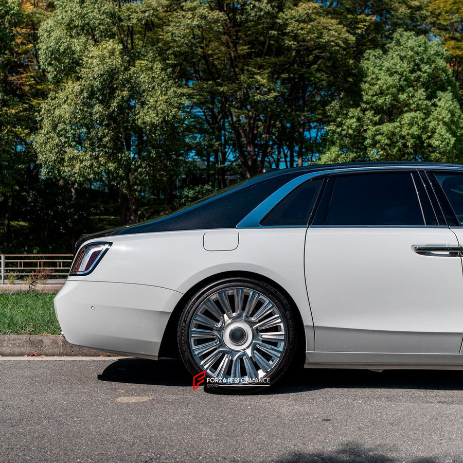 Buy Now 22 INCH FORGED WHEELS RIMS for ROLLS ROYCE GHOST SERIES II 2025 - 2026 and upgrade car parts from SIR Tuning at the Best Price. Headlights, Tail lights, Bodykits, Navigations, wheels and more - Fast & Free Shipping within Europe, US & Worldwide.