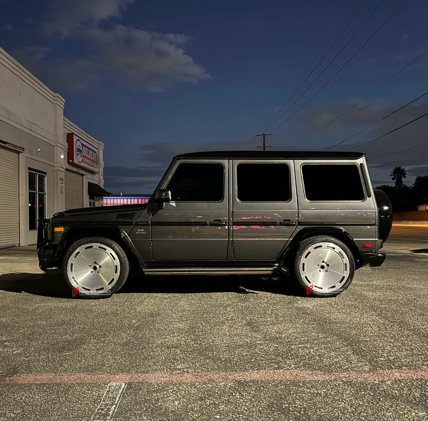 Buy Now 23 INCH FORGED WHEELS RIMS for MERCEDES-BENZ G-CLASS G63 W463 2017 and upgrade car parts from SIR Tuning at the Best Price. Headlights, Tail lights, Bodykits, Navigations, Gallery and more - Fast & Free Shipping within Europe, US & Worldwide.