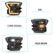 Vland Carlamp LED Headlights For Ford F150 2015-2017