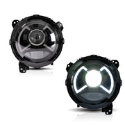 Vland Jeep Wrangler 2018-UP Full LED Dual Beam Projector Headlights With Blue DRL