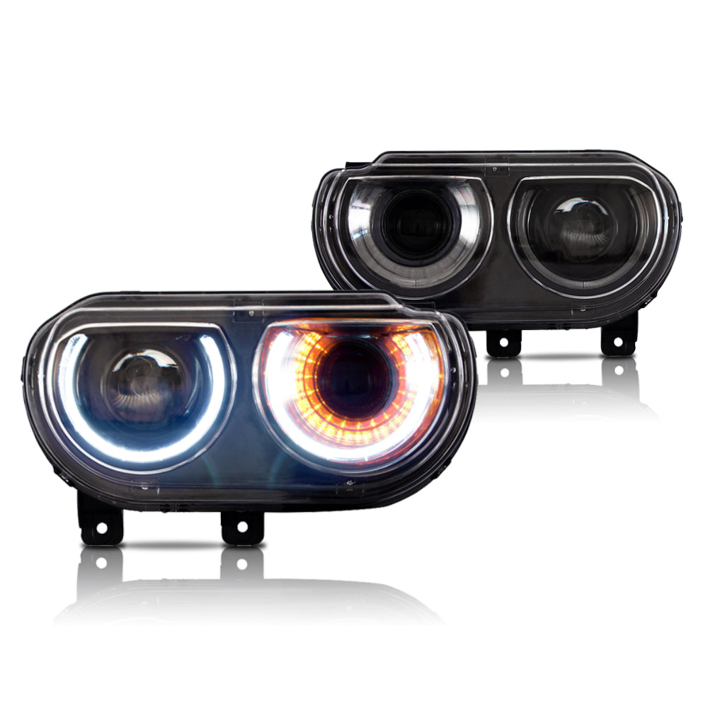 Buy Now 08-14 Dodge Challenger 3th Gen Vland LED HeadLights and upgrade car parts from SIR Tuning at the Best Price. Headlights, Tail lights, Bodykits, Navigations, Headlights and more - Fast & Free Shipping within Europe, US & Worldwide.