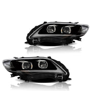 Vland Carlamp LED Headlights For Toyota Corolla 2011 2012 2013 (Bulbs are not included)