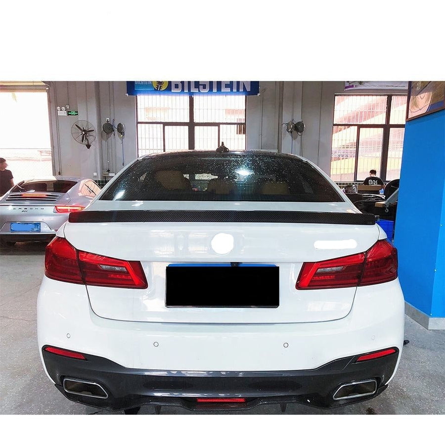 Buy Now DRY CARBON REAR SPOILER FOR BMW M5 F90 5 SERIES G30 G38 2017 - 2020 | 3D STYLE and upgrade car parts from SIR Tuning at the Best Price. Headlights, Tail lights, Bodykits, Navigations, body kit and more - Fast & Free Shipping within Europe, US & Worldwide.